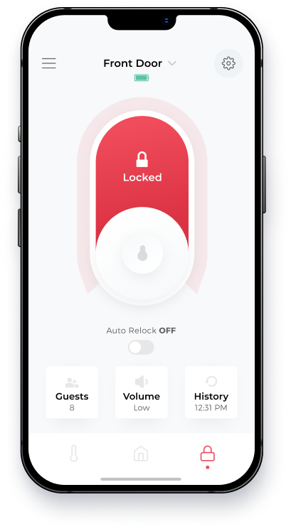 phone with smart lock controls